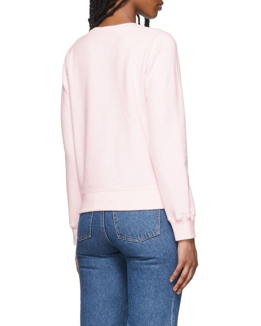 A.P.C. White Rue Madame Paris Cotton Sweatshirt