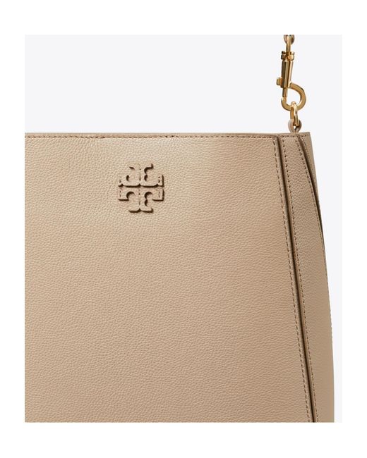 Tory Burch Natural Mcgraw Bucket Bag