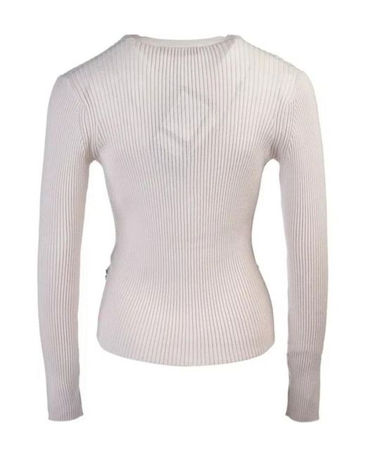 Max Mara Multicolor V-Neck Long-Sleeved Sweater