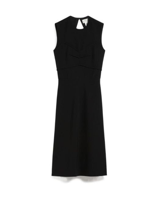 Sportmax Black Mirto Crewneck Sleeveless Dress