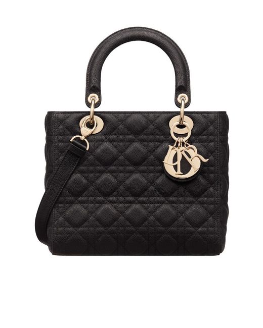 Dior Black Medium Lady Bag