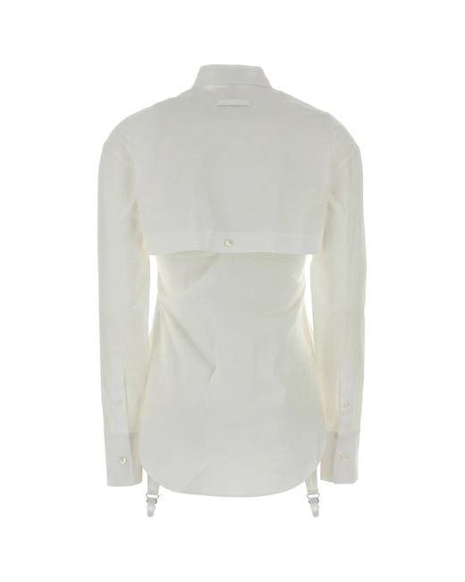 Jean Paul Gaultier White The Garter Shirt