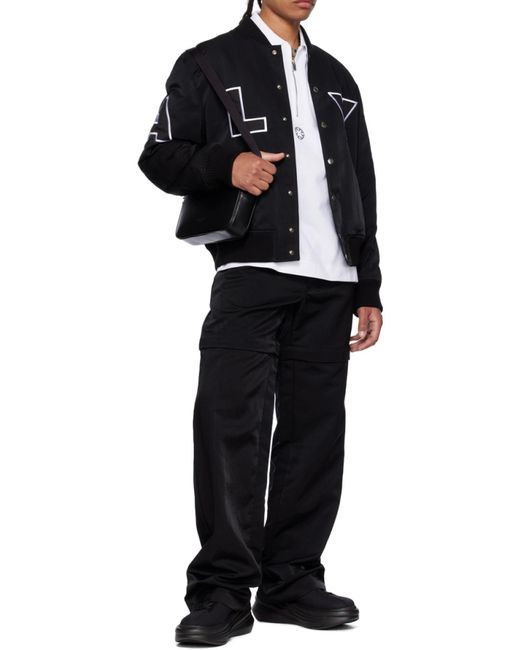 1017 ALYX 9SM Black 1017 9Sm Logo Patch Embroidered Varsity Jacket for men