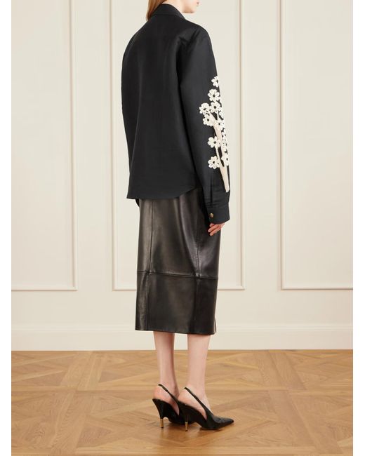 Khaite Black Argo Appliqué Shirt