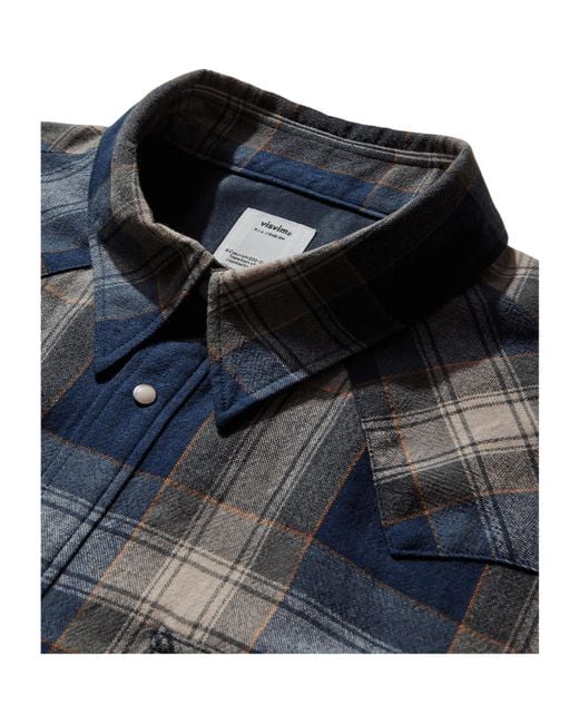 Visvim Blue Long Sleeve Shirt for men