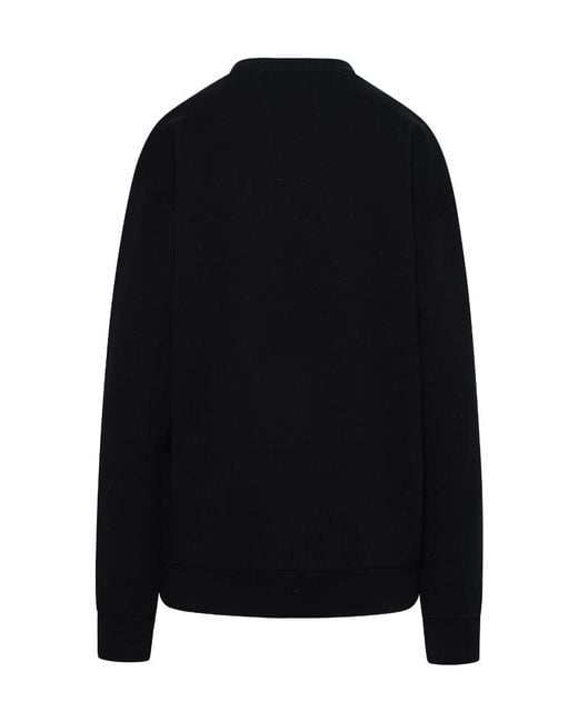 J.W. Anderson Black Jw Anderson Logo Embroidered Crewneck Sweatshirt