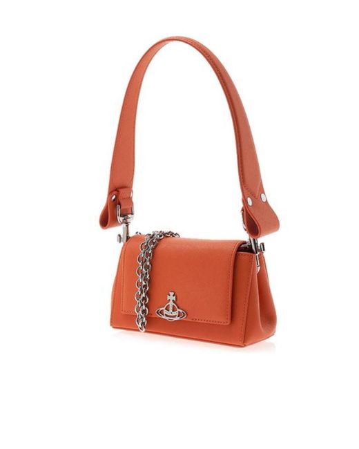 Vivienne Westwood Metallic Logo Shoulder Bag