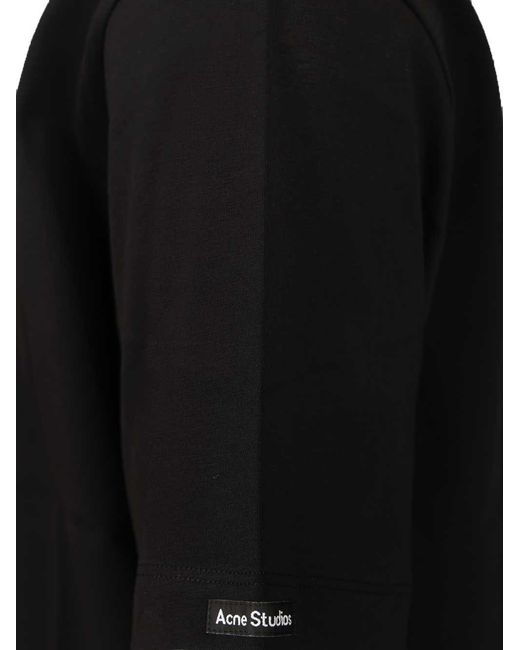 Acne Black Logo Patch T-Shirt for men