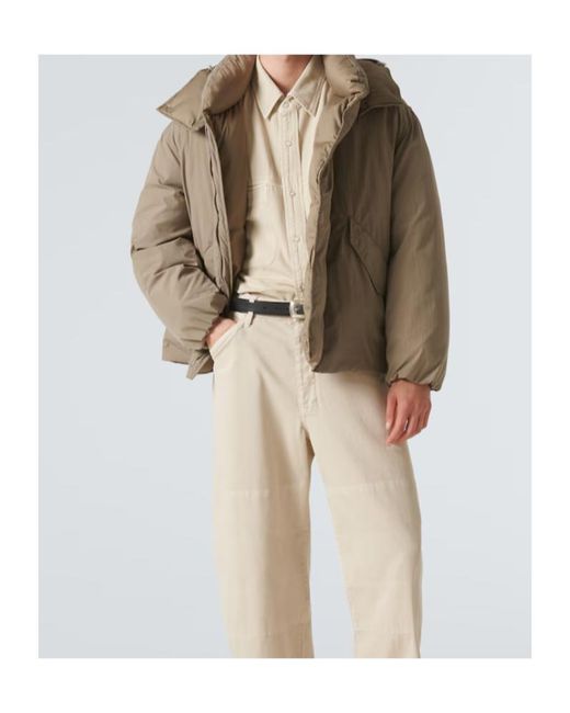 Lemaire Natural Hooded Down Jacket for men