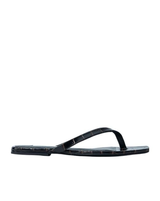Totême Multicolor Totême Croco-Embossed Flip Flops