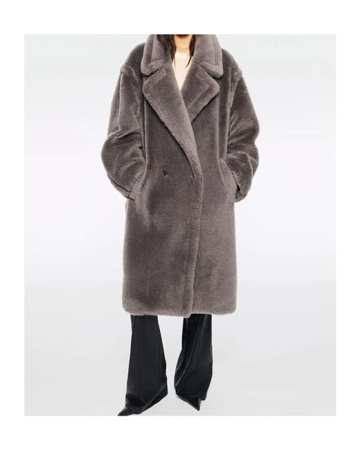 Stand Studio Gray Biba Coat