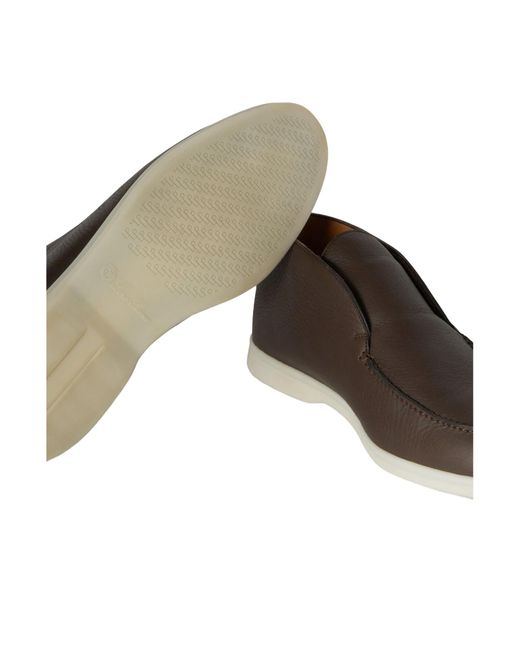 Loro Piana Brown Open Walk Ankle Boots for men