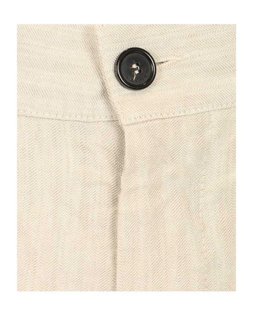 Barena Natural Straight-Leg Trousers