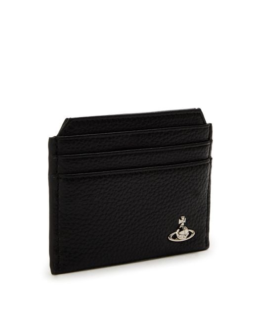 Vivienne Westwood Black Solid Color Card Holder