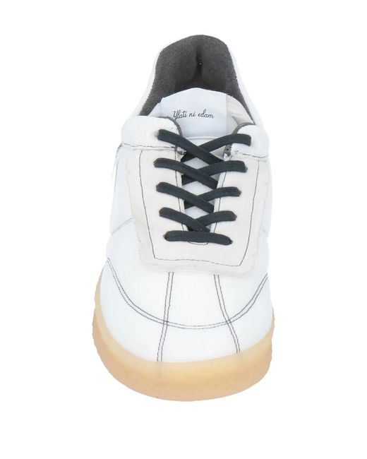 MM6 by Maison Margiela White Two-Tone Casual Shoes