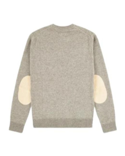 Barbour Gray Long-Sleeved Sweater for men