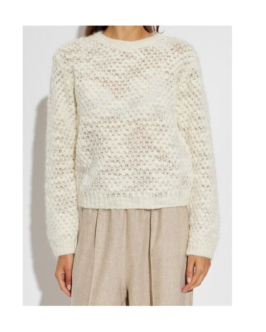 Fabiana Filippi White Long-Sleeved Sweater
