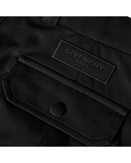 Givenchy Black Straight-Leg Cargo Pants for men