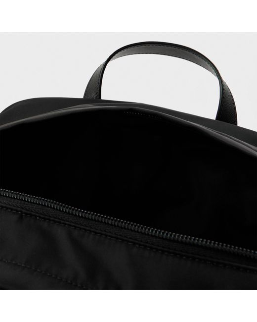 Prada Black Triangular Logo Backpack for men