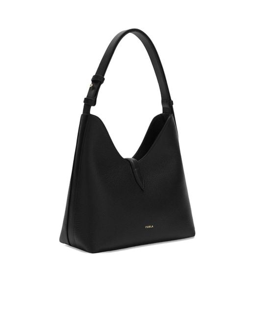 Furla Black Logo Detail Shoulder Bag