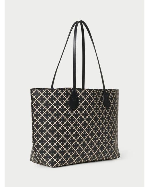 By Malene Birger Black Abigail Geometric-Pattern Tote Bag