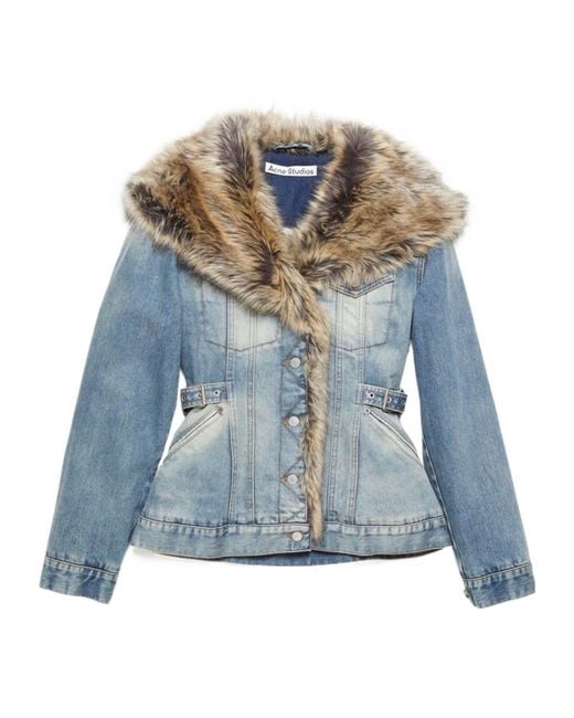 Acne Blue Sailor-Collar Denim Jacket