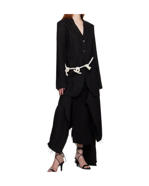 Niccolò Pasqualetti Black Vuoto Blazer