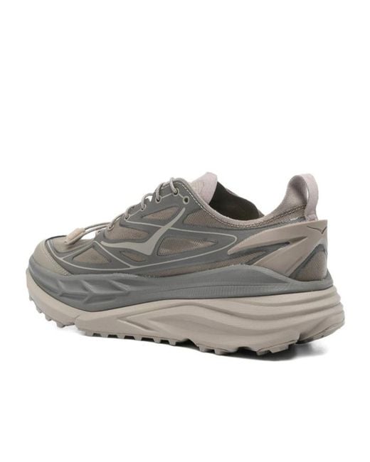 Hoka One One Gray Stinson 7 Running Shoes for men
