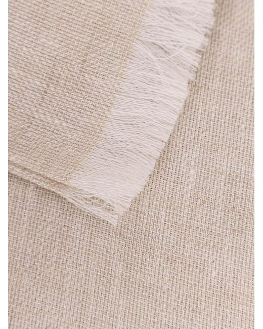 Brunello Cucinelli Multicolor Fringed Scarf