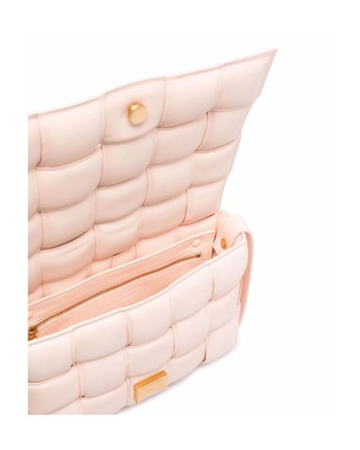 Bottega Veneta Pink Cassette Strapped Crossbody Bag