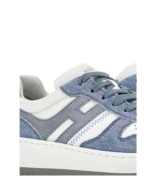 Hogan Blue H630 Lace-Up Sneakers