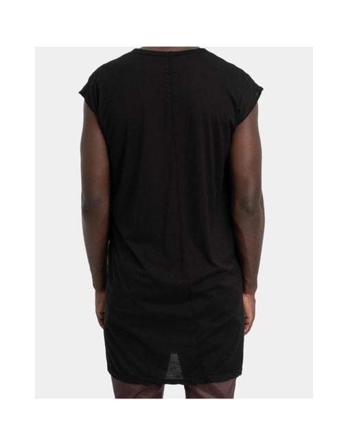 Rick Owens Black Dylan Sleeveless V-Neck T-Shirt for men