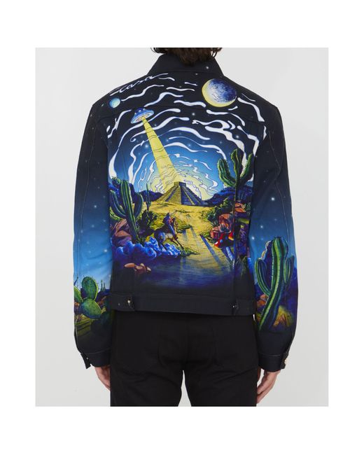 Casablanca Blue Cowboy De L'Espace Denim Jacket for men