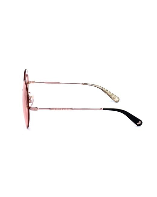 Marc Jacobs Pink Eyewear Heart Frame Sunglasses