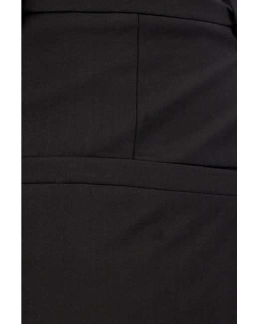 Boss Black Pressed-Crease Tailored Trousers