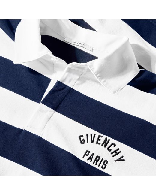 Givenchy Blue Short-Sleeve Polo Shirt for men