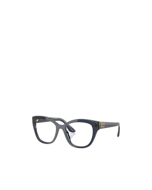 Miu Miu White Eyewear Square-Frame Glasses