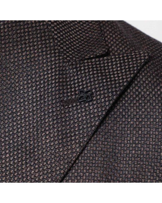 Tagliatore Gray Double-Breasted Tailored Blazer for men