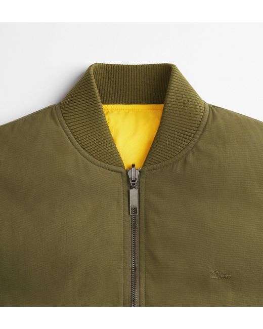 Dior Green Book Cover Reversible Bomber Jacket for men