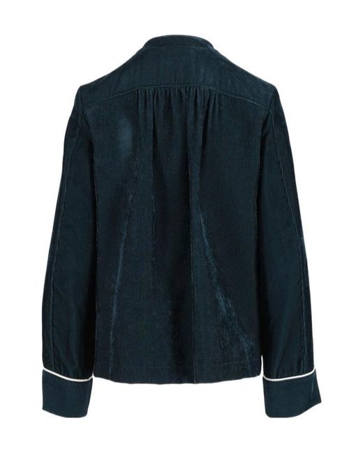 Forte_forte Blue Long-Sleeve Casual Jacket