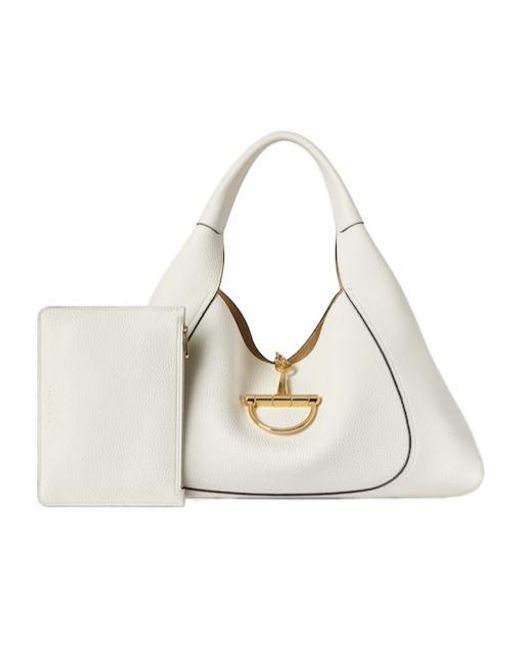 Gucci Natural Softbit Maxi Shoulder Bag