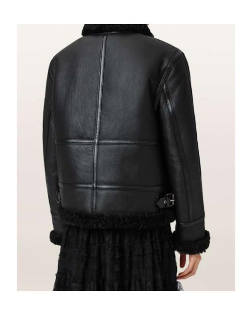 AllSaints Black Lorel Zip Jacket