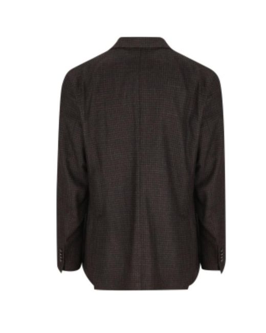 Tagliatore Black Long-Sleeve Blazer for men