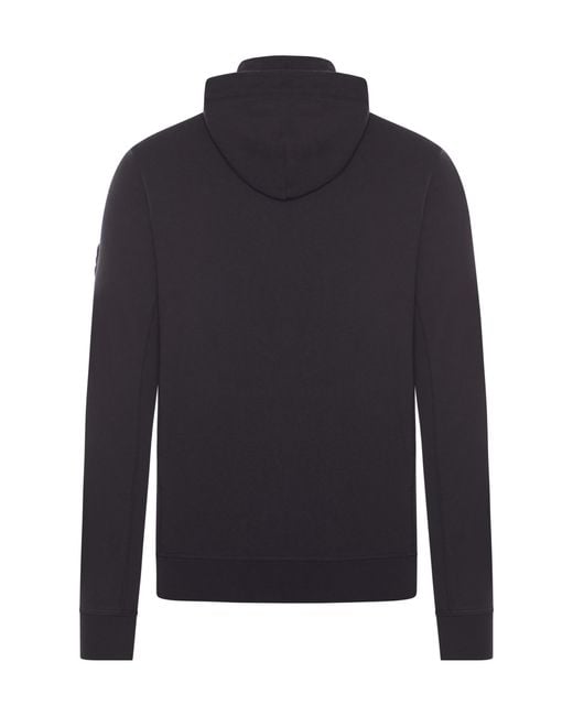 Stone Island Blue Zip-Up Hooded Jacket for men