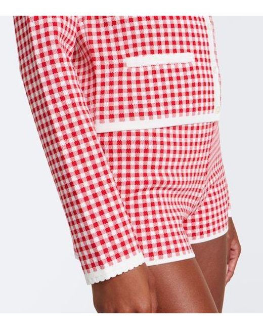 Posse Pink Micah Gingham Cardigan