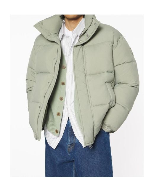 Maison Kitsuné Green Quilted Puffer Jacket for men
