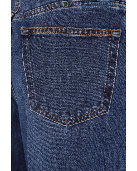 Totême Blue Totême High-Waisted Straight-Leg Jeans