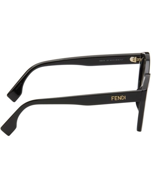 Fendi Multicolor Lettering Cat-Eye Sunglasses