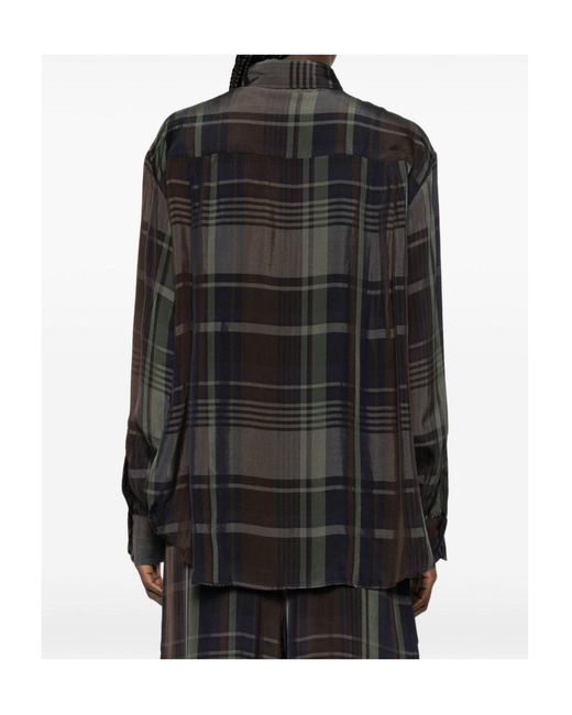 Frankie Shop Black Peri Sheer Button-Up Shirt