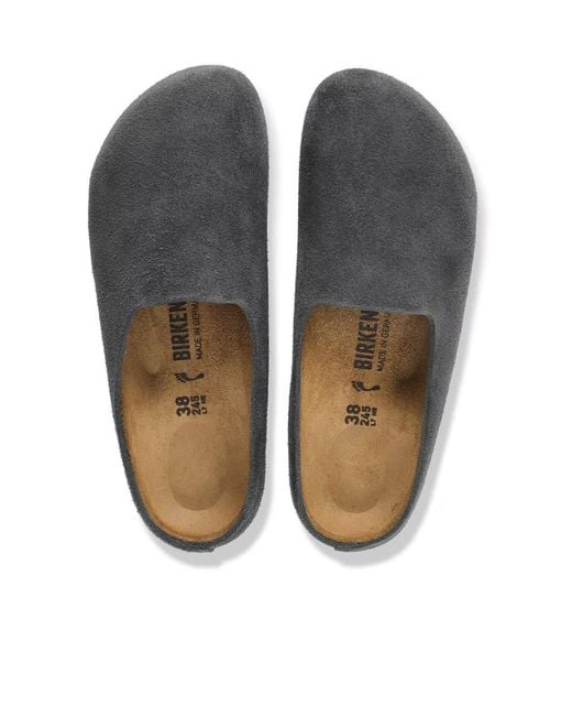 Birkenstock Brown Amsterdam Suede Slides